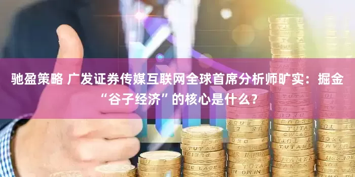 驰盈策略 广发证券传媒互联网全球首席分析师旷实：掘金“谷子经济”的核心是什么？